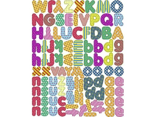 [90136800 1041352] URSUS Haftmagnet Buchstaben Mehrfarbig, 100 Stück