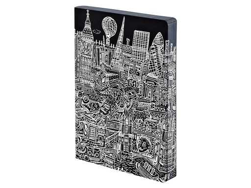 [90136857 1189659] Nuuna Notizbuch Graphic L London, 22 x 16.5 cm, Dot