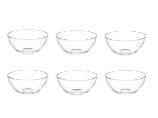 [90136930 558111] Leonardo Schale Cucina 14 cm 6 Stück, Transparent