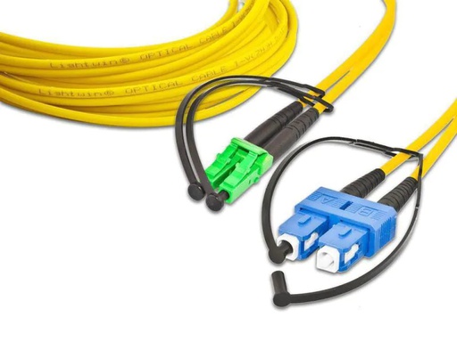 [90137149 134543] Lightwin LWL-Patchkabel LC/APC-SC, Singlemode, Duplex, 1 m