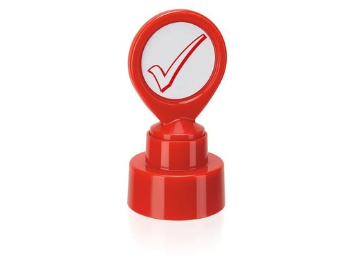 [90137220 1142342] Colop Stempel Motivation Häkchen Symbol, Rot