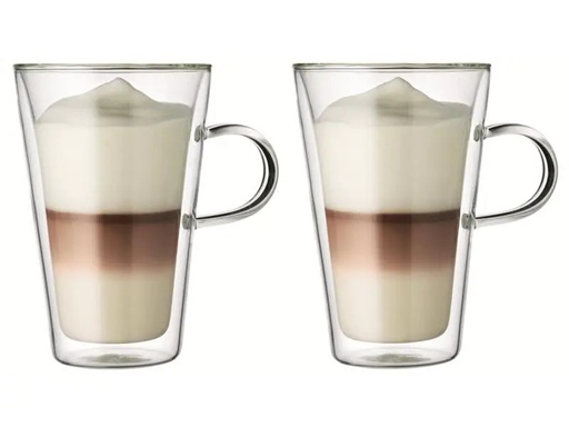 [90137377 357283] Bodum Kaffeetasse Canteen 400 ml, 2 Stück, Transparent
