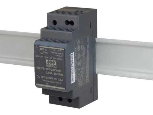 [90137407 820979] MeanWell DIN-Schienennetzgerät  36 W, 24 V