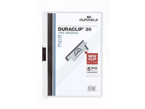 [90137411 1127602] DURABLE Klemmhefter Duraclip 30 A4, Weiss