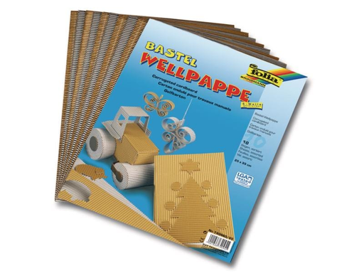 [90137428 604965] Folia Wellpappe gold/silber