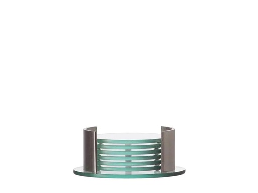 [90137538 562534] Leonardo Glasuntersetzer Spirit 7 Stück, Transparent