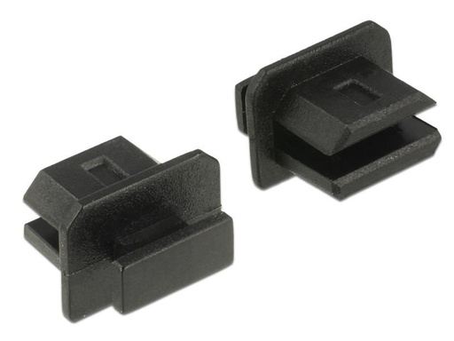 [90137572 599310] Delock Staubschutz Mini DP f mit Griff 10 Stk. Schw.