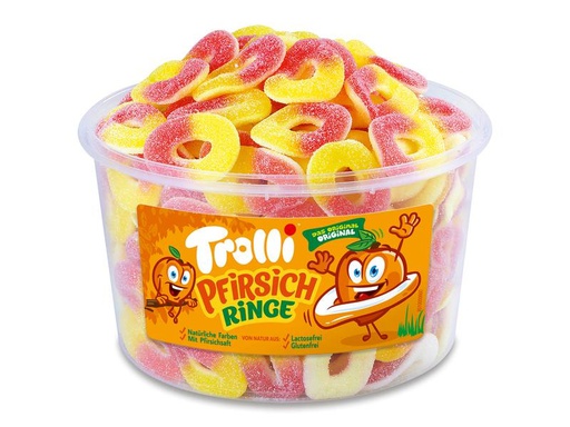 [90137575 1156632] Trolli Gummibonbons Pfirsichringe 1.2 kg