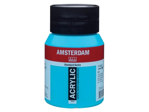 [90137630 995971] Amsterdam Acrylfarbe Standard 522 Türkisblau deckend, 500 ml