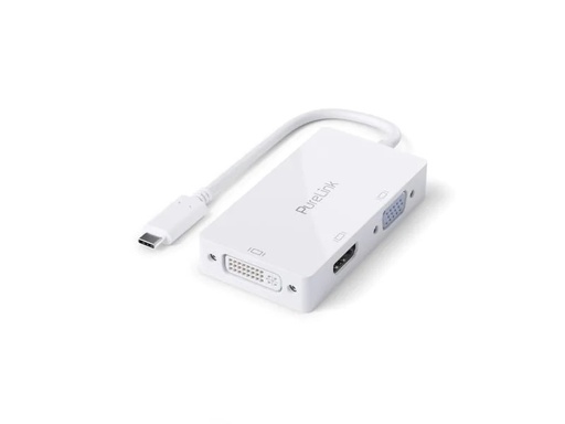 [90137633 973567] PureLink Multiadapter IS240 USB Type-C - HDMI/DVI/VGA, Weiss