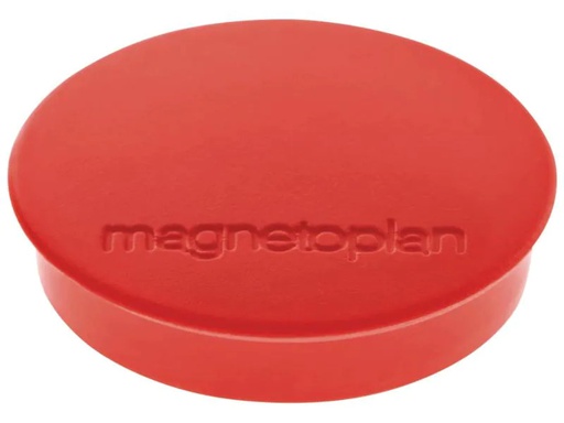 [90137715 1072890] Magnetoplan Haftmagnet Discofix Ø 3 cm Rot, 10 Stück