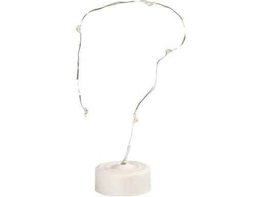 [90137806 700940] Creativ Company Lichterkette Mini 27 cm, Weiss
