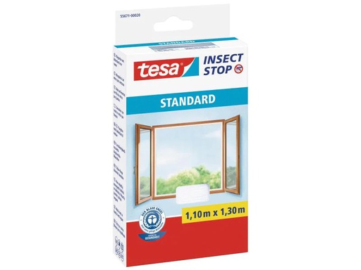 [90137884 357957] tesa Fliegengitter Insect Stop Standard 1.3x1.5m anthrazit