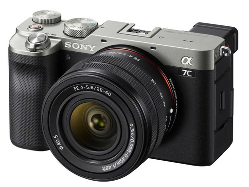 [90137915 1115697] Sony Fotokamera Alpha 7C Kit 28-60 Silber