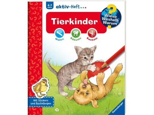 [90138041 1069553] Ravensburger Kinder-Sachbuch WWW Aktiv-Heft Tierkinder