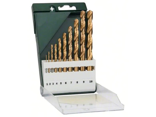 [90138075 632961] Bosch Metallbohrer-Set HSS-TiN 10-teilig