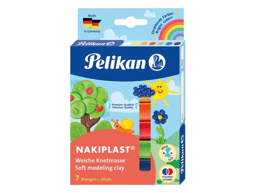 [90138119 1166375] Pelikan Knetmasse Nakiplast 7 Farben