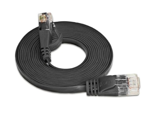 [90138154 314685] SLIM Slimpatchkabel RJ-45 - RJ-45, Cat 6, UTP, 0.5 m, Schwarz