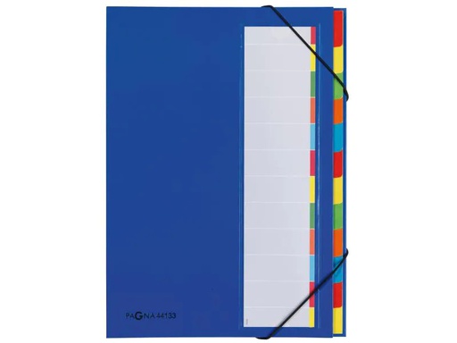 [90138306 990154] Pagna Ordnungsmappe A4 Premium Blau, 12 Fächer