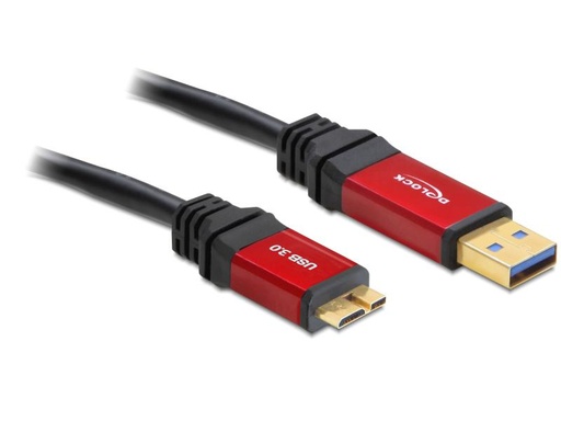 [90138386 609278] Delock USB 3.0-Kabel Premium USB A - Micro-USB B 1 m