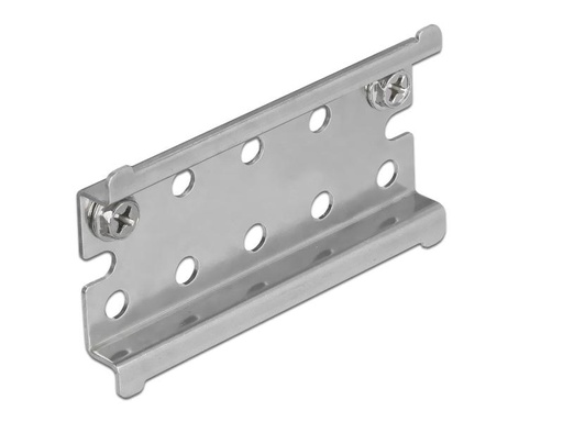 [90138424 925857] Delock Hutschiene  mit Endanschlag zur Wandmontage