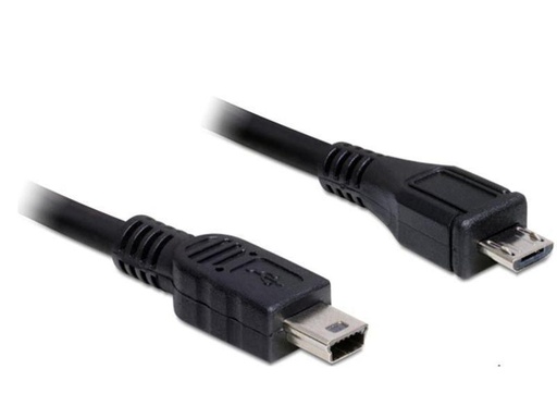 [90138483 240872] Delock USB 2.0-Kabel  Micro-USB B - Mini-USB B 1 m
