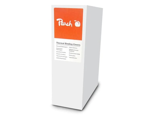 [90138484 976010] Peach Einbanddeckel für 80 Blatt, 200 g/m², 10 Stück, Weiss