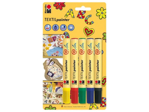 [90138499 545449] Marabu Textilmarker Painter 5 Stück