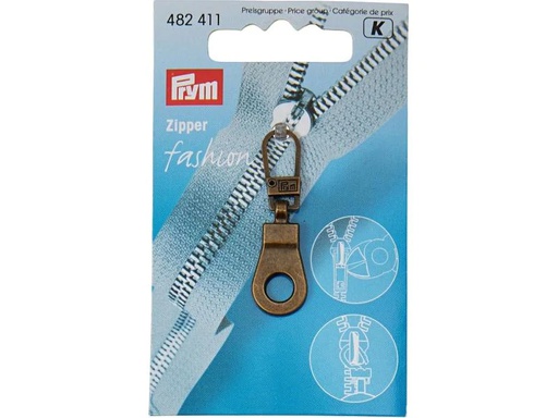 [90138545 1088176] Prym Reissverschluss Fashion Zipper, mit Öse, Kupfer