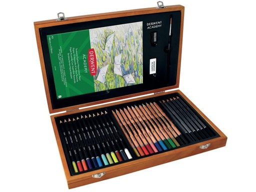 [90138563 1174043] Derwent Academy Malkoffer 35-teilig