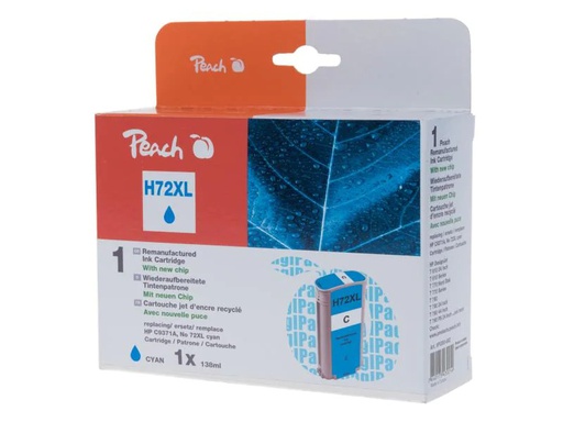 [90138574 754597] Peach Tinte HP Nr. 72XL (C9371A) Cyan