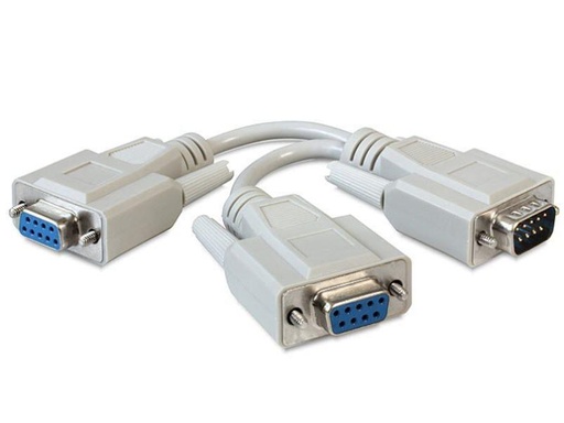 [90001362 540327] Delock Y-Kabel RS-232 DB9 - RS-232 DB9 (m-2xf) 0.17 m