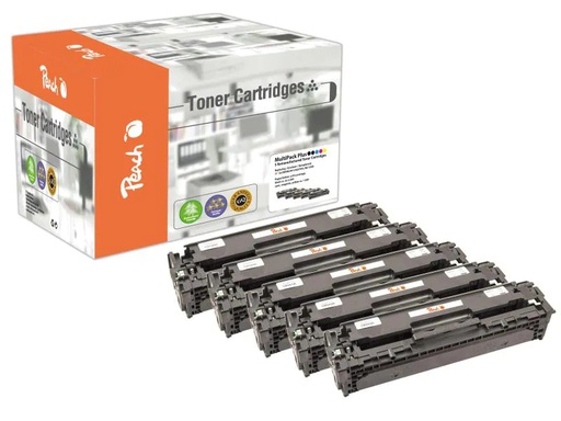 [90138669 372381] Peach Tonerset HP Nr. 125A (CB540-4) C, M, Y, 2x BK