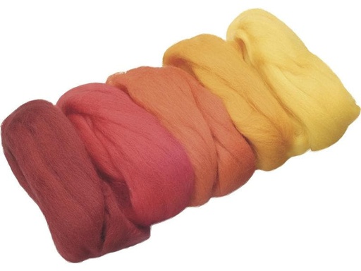 [90138765 1101940] Heyda Filzwolle Merino Mix 50 g, Rot