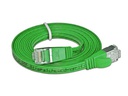 SLIM Slimpatchkabel RJ-45 - RJ-45, Cat 6, STP, 0.75 m, Grün