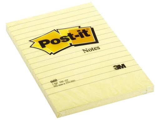 [90138908 1088560] Post-it Notizzettel Post-it Grossformat 15.2 cm x 10.2 cm, Gelb