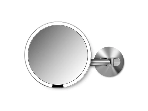 [90138958 898435] Simplehuman Kosmetikspiegel mit Sensor mit Wandhalterung Silber matt