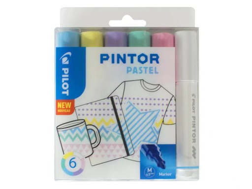 [90013876 927576] Pilot Pintor Pastel Medium, 6-er Set