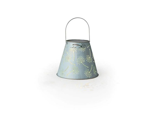 [90138996 1130926] STT Laterne Solar Antic Dandelion, Ø 26 x 21 cm, Hellblau