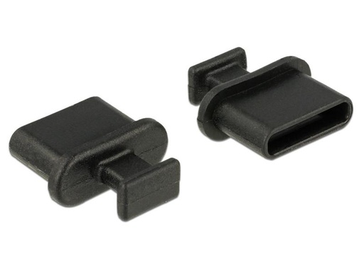 [90138999 599305] Delock Blindstecker/Staubschutz USB-C 10 Stück Schwarz mit Griff