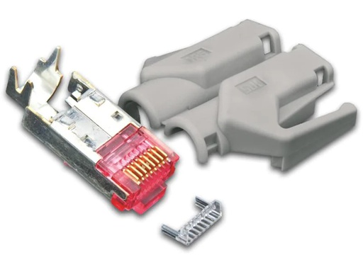 [90013880 1127821] Wirewin Stecker RJ45 Hirose TM21 50 Stück, Grau