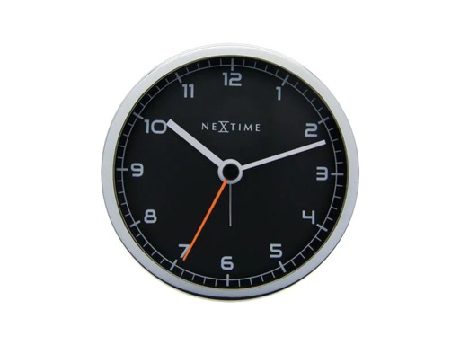 [90139028 736199] NeXtime Klassischer Wecker Company Alarm Schwarz