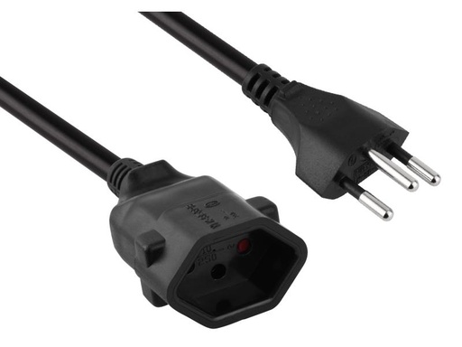 [90139051 679460] FURBER.power Verlängerungskabel T13-T12 5 m Schwarz