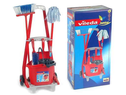 [90139234 289141] Klein-Toys Reinigungs-Spielzeug Vileda Besenwagen