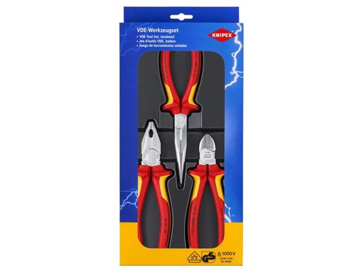 [90139278 938307] Knipex Zangen-Set VDE Elektro, 3-teilig