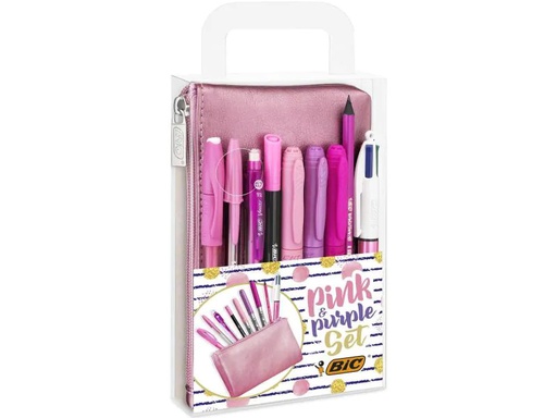 [90139289 912363] BIC Kugelschreiber Pink und Purpleset 10-teilig