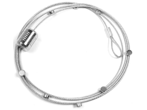 [90013915 894647] Trendform Fotoleine mit Magneten STEELY DAN Silber, 1 Stück