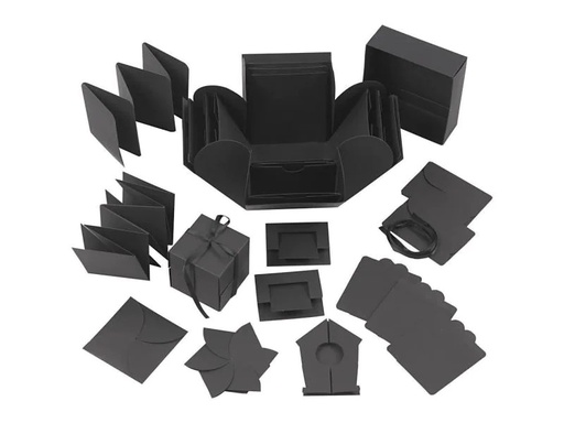 [90139456 1019989] Creativ Company Geschenkbox Schwarz, 12 x 12 x 12 cm