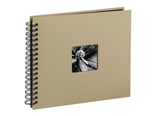 [90139489 1064791] Hama Fotoalbum Fine Art 28 x 24 cm Taupe, 50 schwarze Seiten