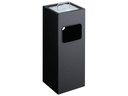 DURABLE Abfalleimer mit Ascher 17 l, Schwarz